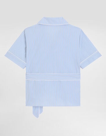 Dolce & Gabbana Pinstripe cotton vanity shirt Multicolor L56S07FR50S