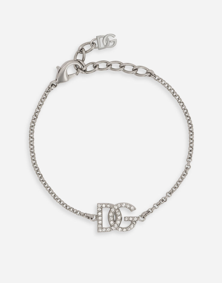 Dolce & Gabbana Link bracelet with DG logo Silver WBP1L2W1111