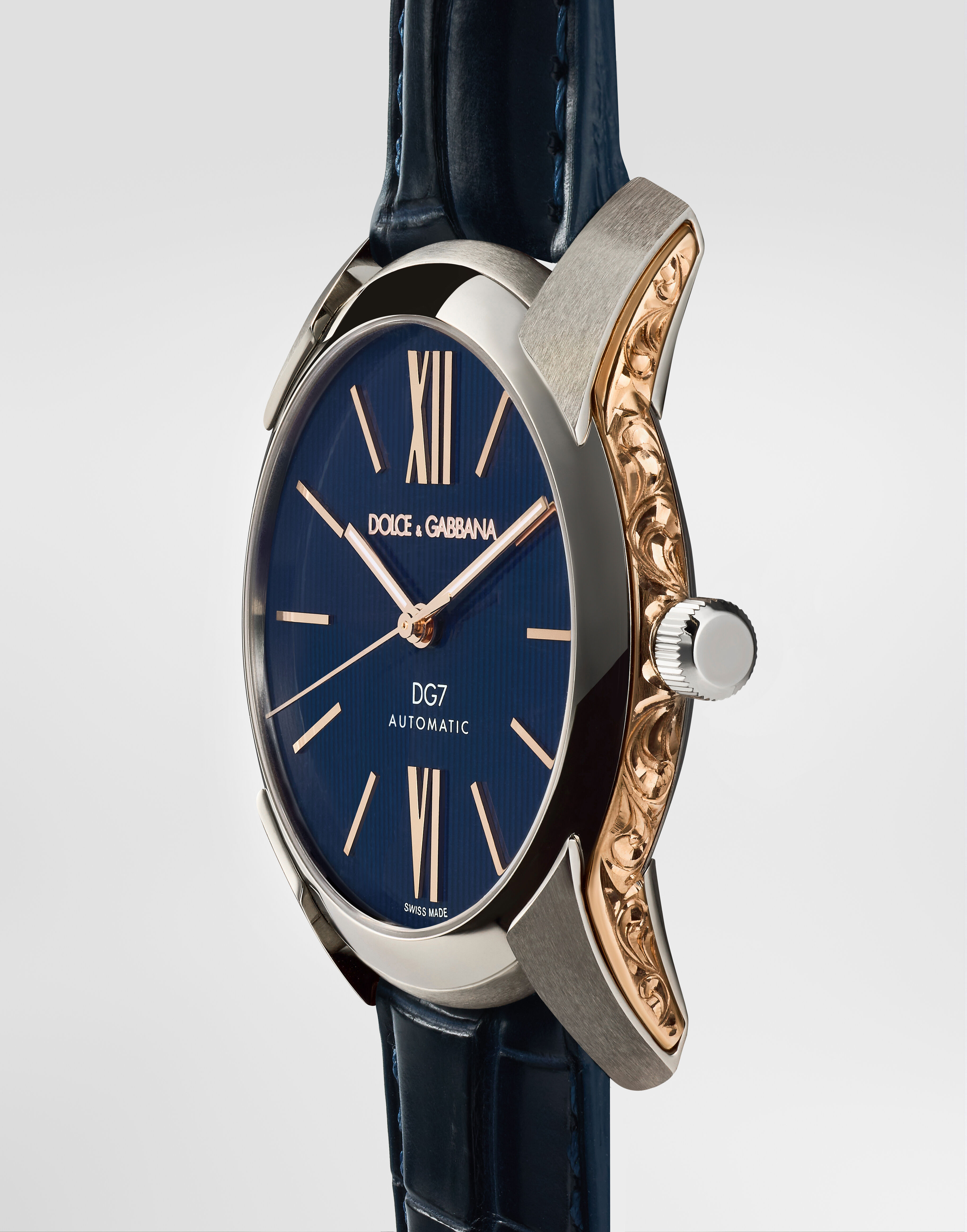 DG7 Gattopardo watch in Blue for Men | Dolce&Gabbana®