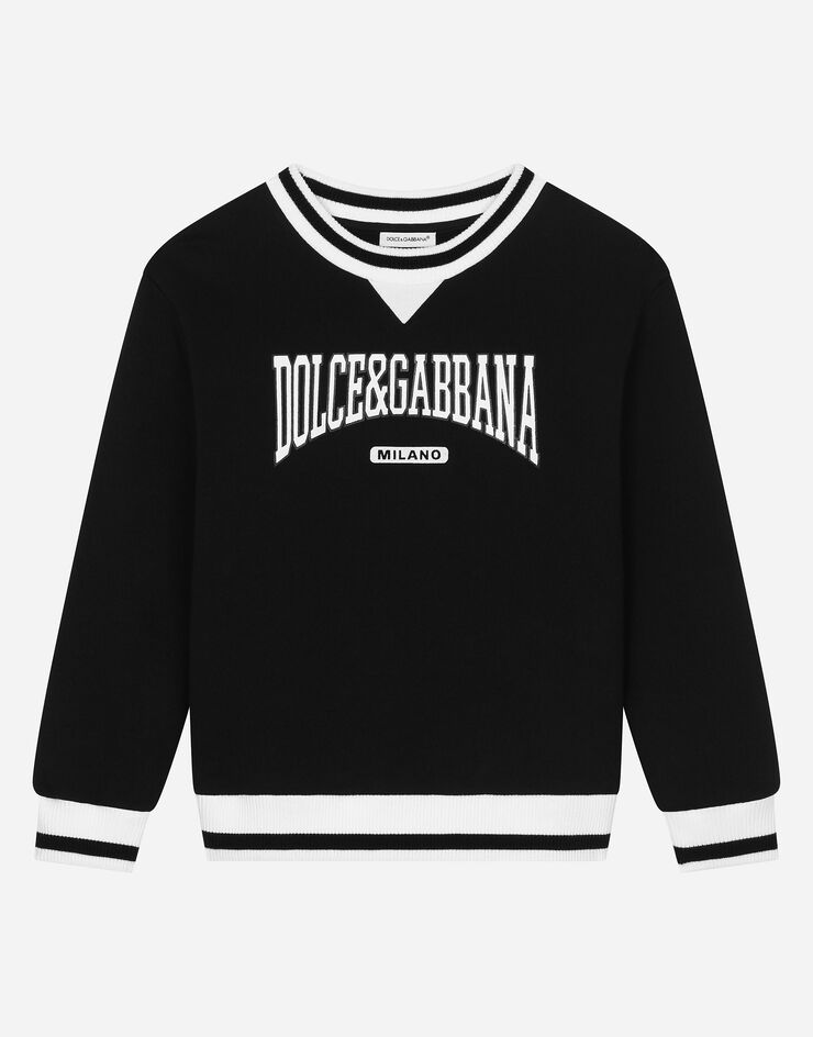 Dolce & Gabbana Свитшот из джерси с логотипом Dolce&Gabbana черный L4JWKRG7N1J
