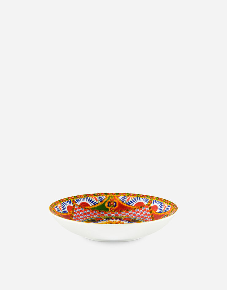 Dolce & Gabbana Set 2 Porcelain Soup Plates Multicolor TC0S05TCA21