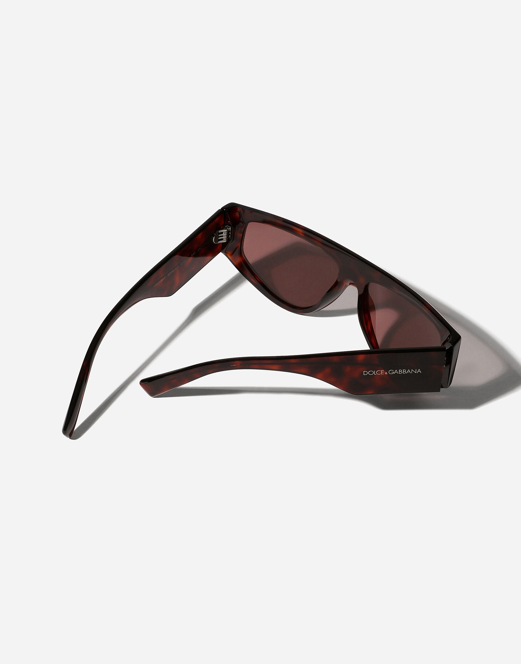 DG Sharped sunglasses in Havana red for Men | Dolce&Gabbana® US