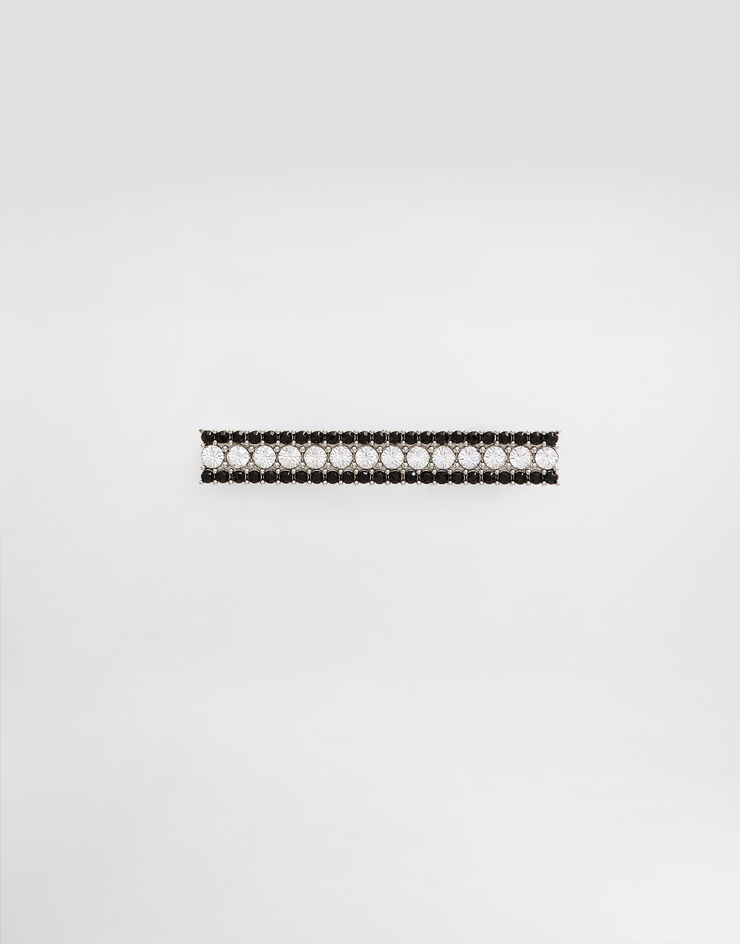Dolce & Gabbana Metal rhinestone-detailed tie clip Silver WTR1I1W1111