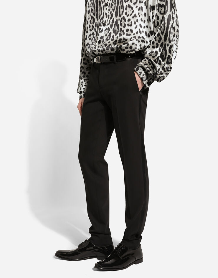 Dolce & Gabbana クラシック ウール パンツ ブラック GYA5MTGI726