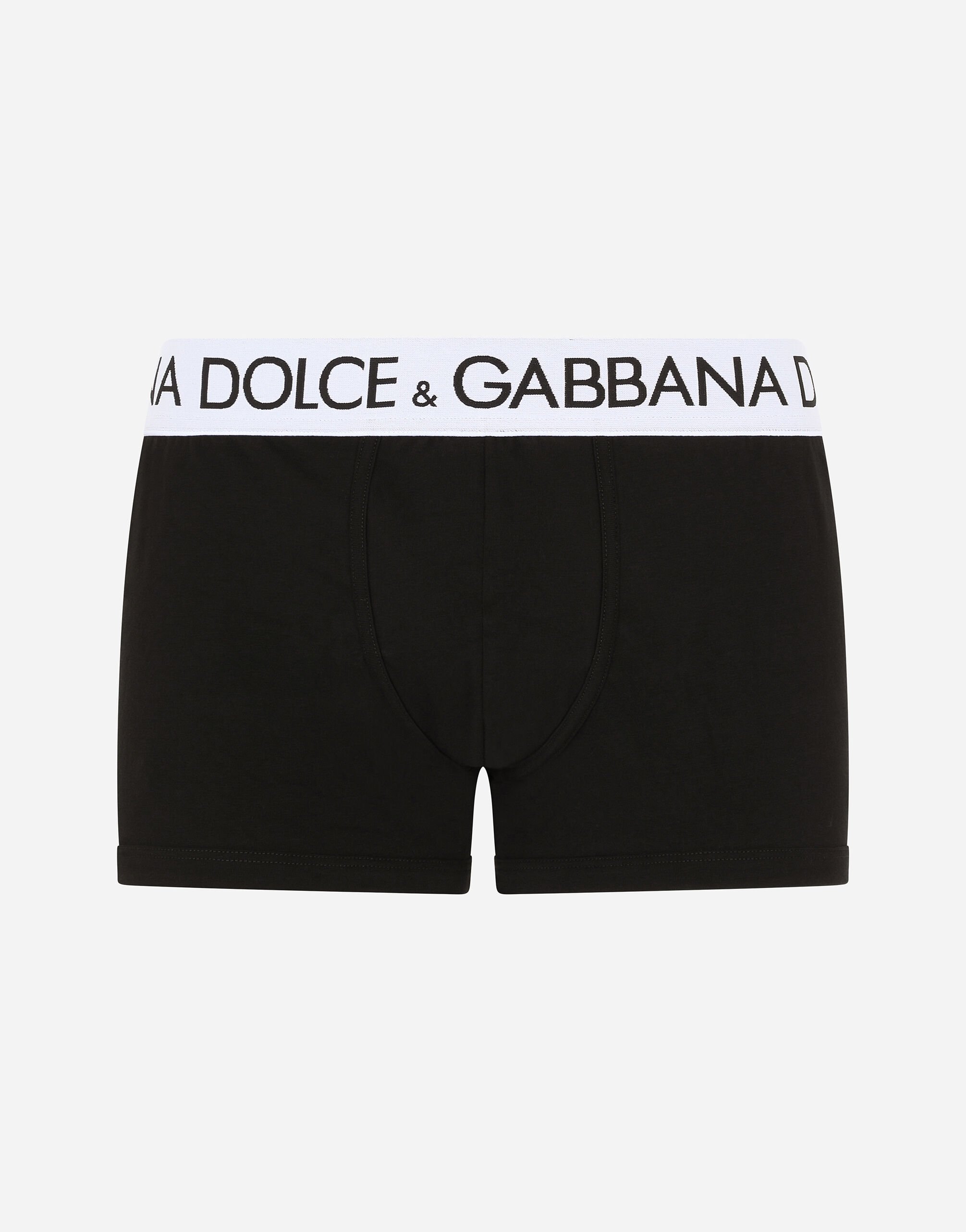 Dolce & Gabbana Bóxer regular en punto de algodón bielástico Imprima M4F05TIS1UW