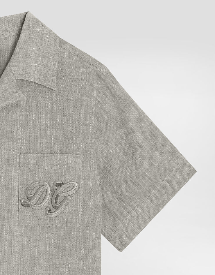 Dolce & Gabbana Linen shirt Green L44S24FU4LG