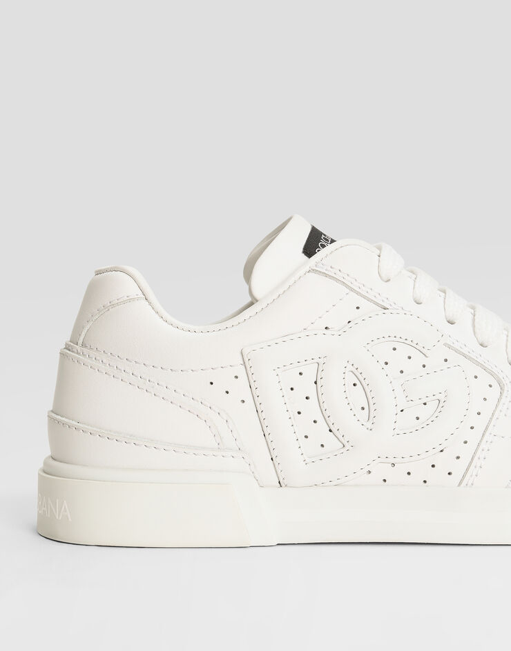 Dolce & Gabbana Sneakers New Roma in pelle di vitello nappato Bianco DA5263A1160