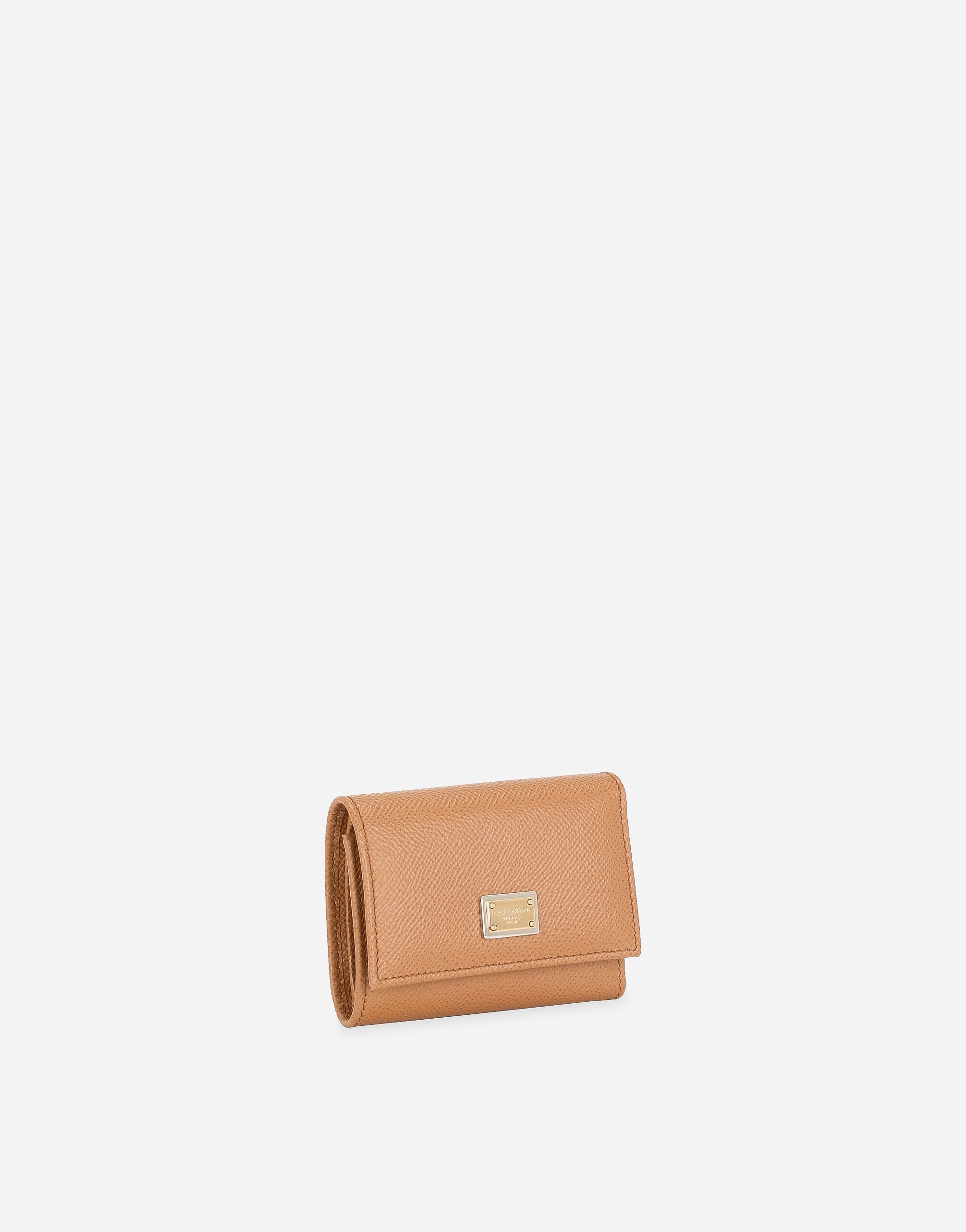 ★財布★ DOLCE&GABBANA Dauphine calfskin French-flap wallet in Brown for Women