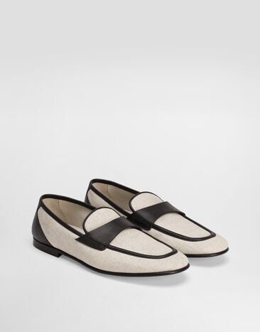 Dolce & Gabbana شبشب بنقشة ملح وفلفل وجلد نابا  Multicolor A50698A9Q93