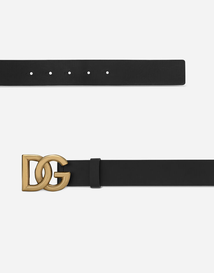 Dolce & Gabbana Lux leather belt with crossover DG logo buckle 多色 BC4644AX622