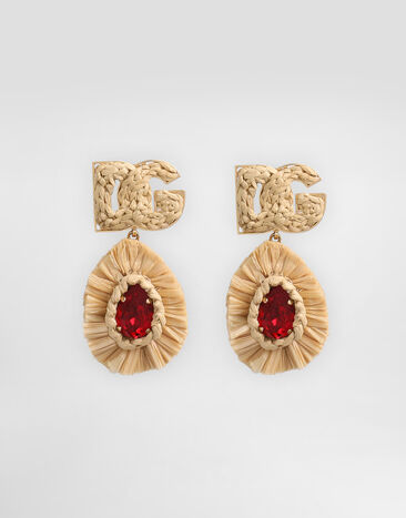 Dolce & Gabbana Pendientes de clip con logotipo Dorado WER6R2W1111