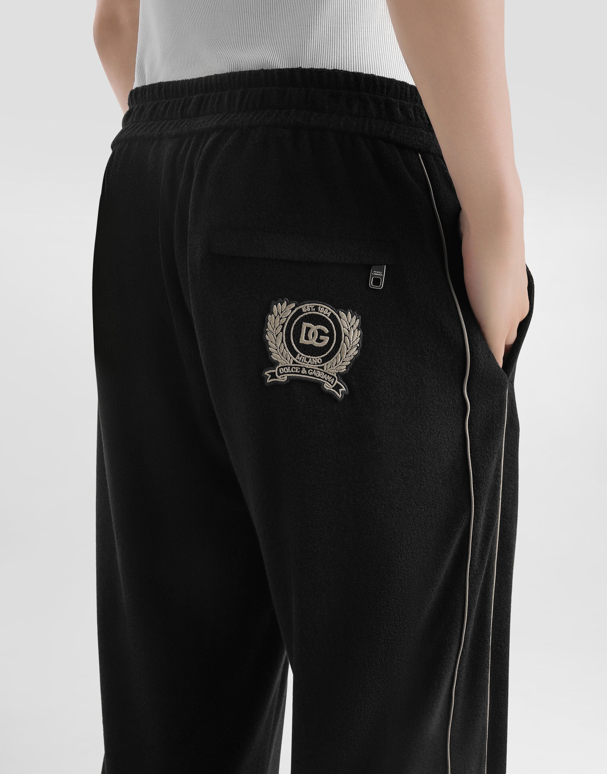 ஐAmemysஐ※専用2.DOLCE＆GABBANA　ズボン Blackのメンズ コットン テリー パンツ | Dolce&Gabbana®