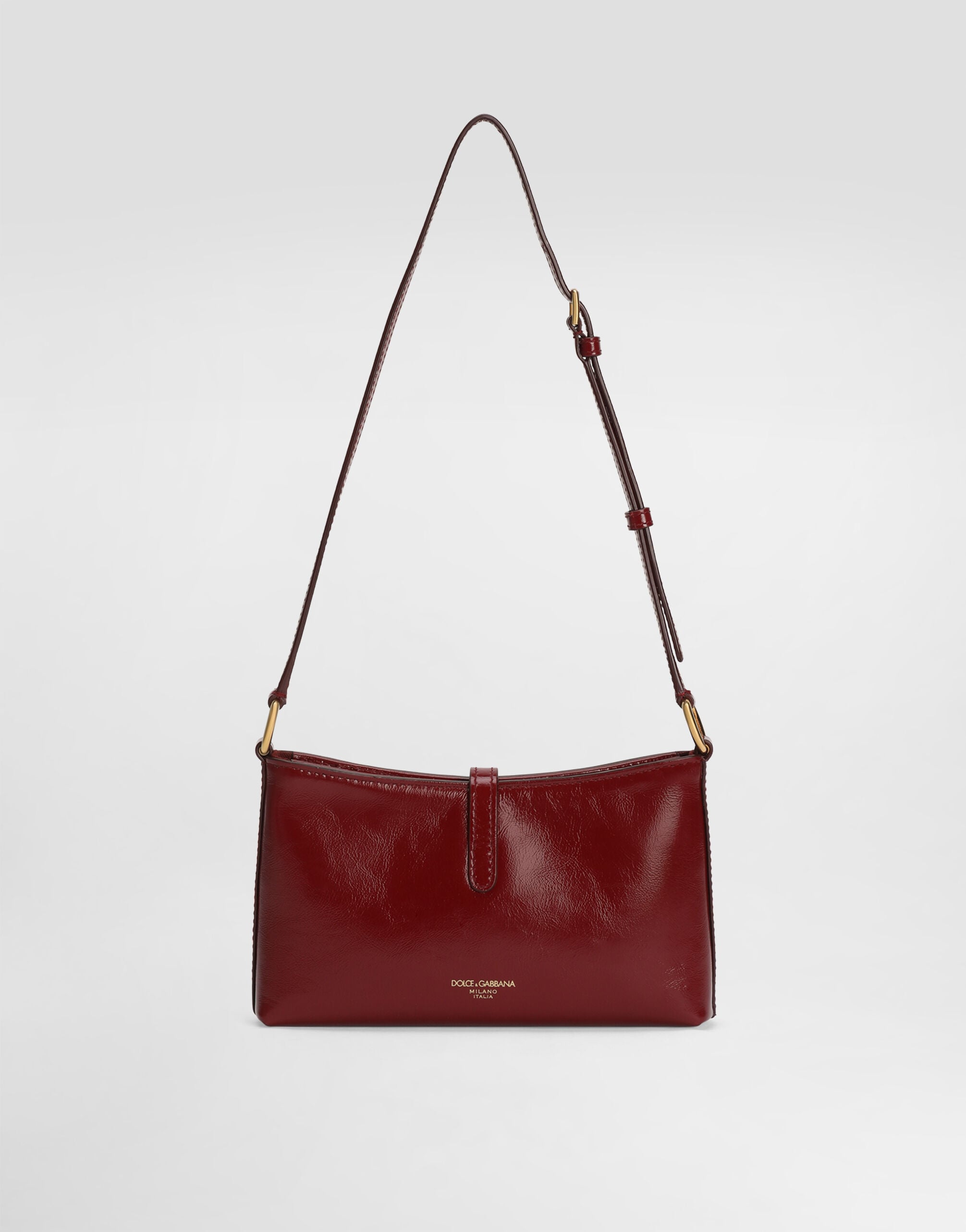 Lock shoulder bag in calfskin in Red for Women | Dolce&Gabbana® US