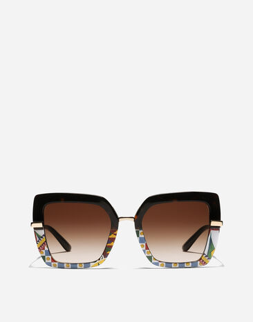 Dolce & Gabbana نظارة شمسية بنصف طبعة مطبعة F6ZT0THS5M3