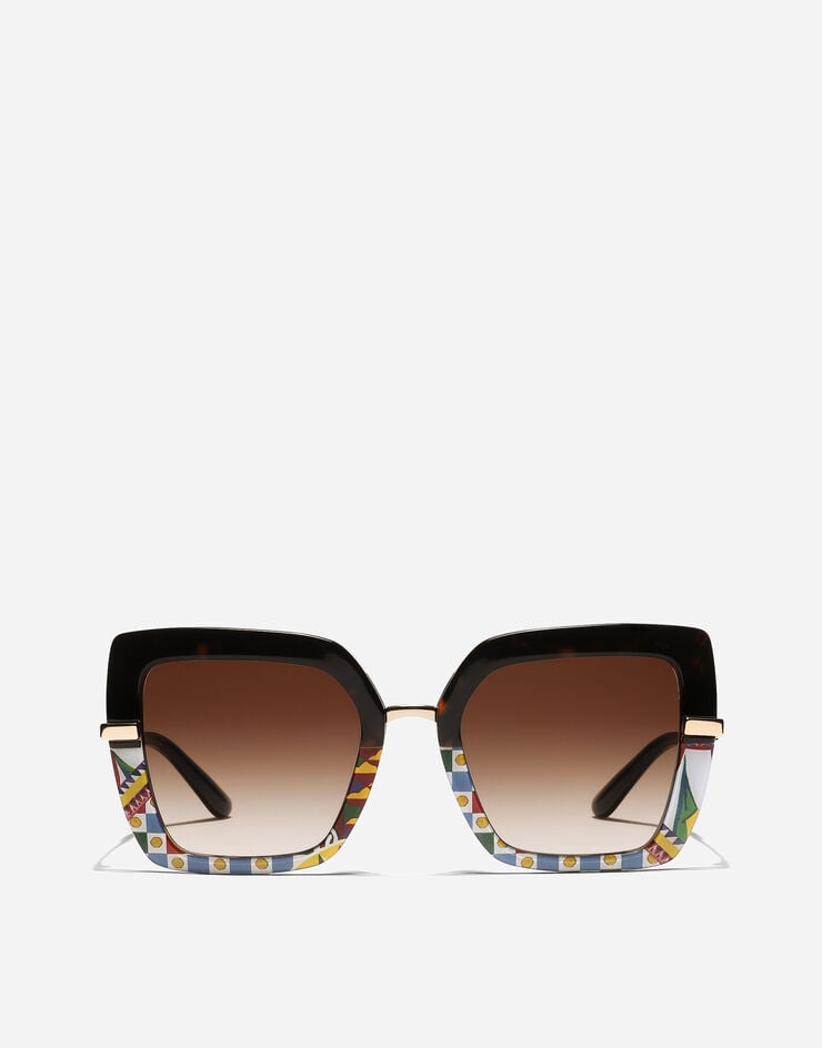 Dolce & Gabbana Sonnenbrille Half print CARRETTO-PRINT VG437BVP813