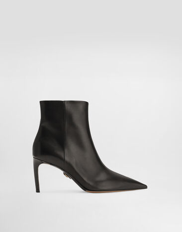 Dolce & Gabbana Devotion calfskin ankle boots Black CT1083AP412