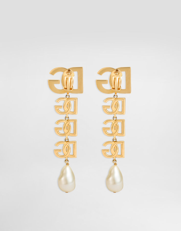 Dolce & Gabbana DG 徽标夹扣式耳环 金 WEN6P5W1111