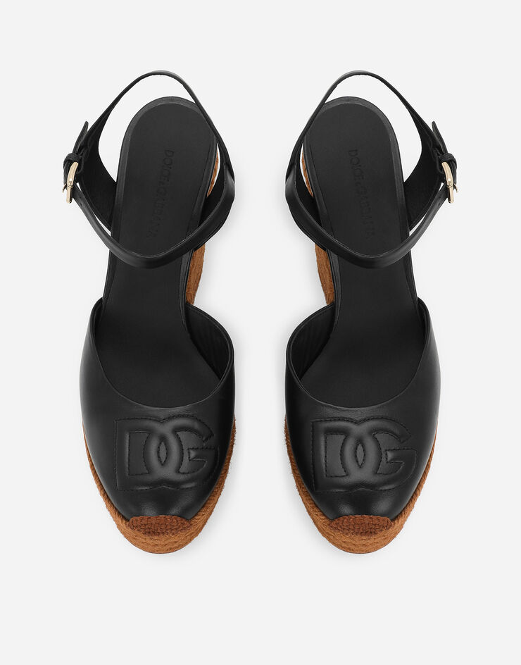 Dolce & Gabbana Cuña en piel de becerro Negro CZ0304AW576