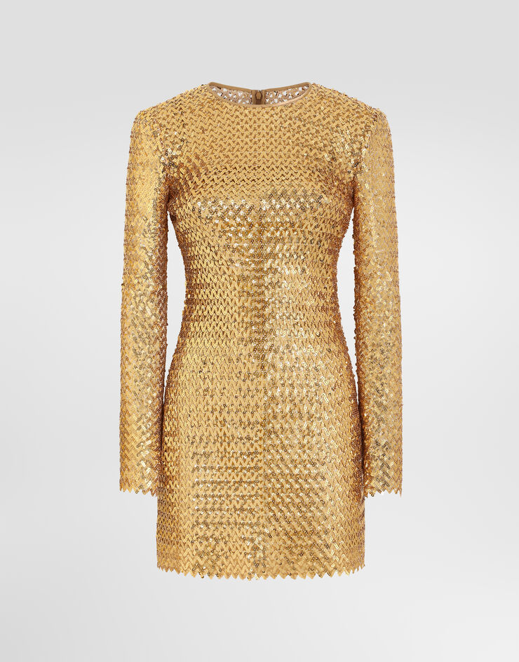 Dolce & Gabbana Sequin dress Dolce & Gabbana Sequin dress Gold F622GTFLSM7