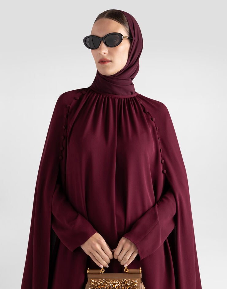 Dolce & Gabbana Silk crêpe cape Purple I0E02WFU1ME