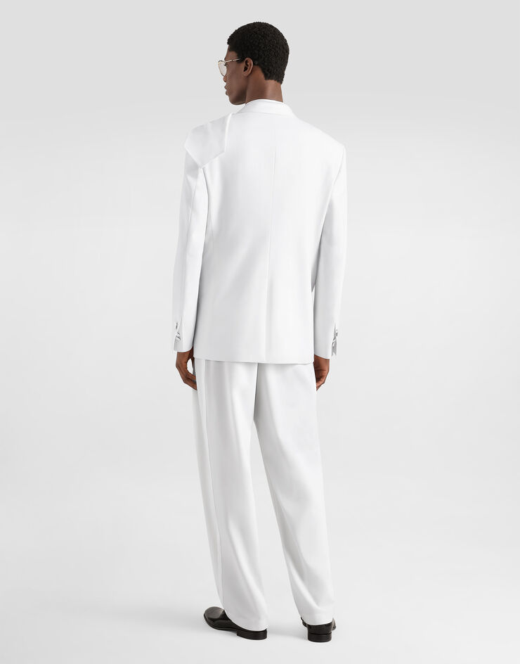 Dolce & Gabbana Palermo single-breasted tuxedo jacket in virgin wool Dolce & Gabbana Palermo single-breasted tuxedo jacket in virgin wool G2VN6TGK464