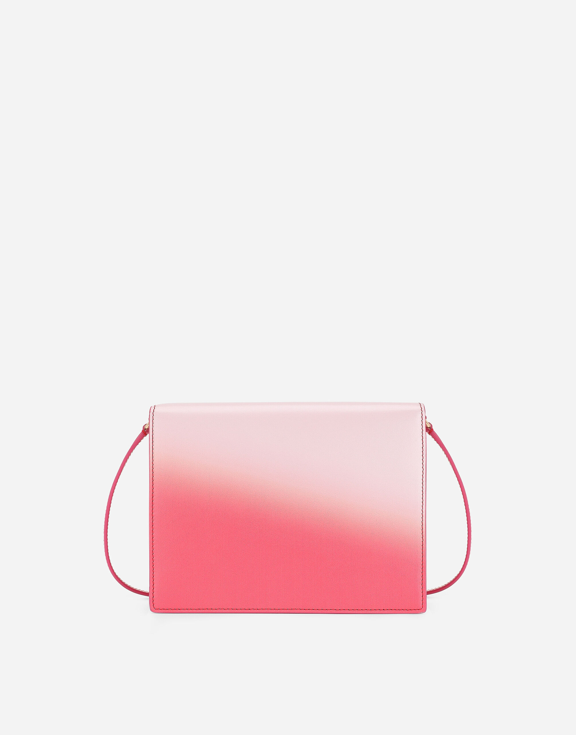 Dolce amp; Gabbana leather embossed-logo crossbody - Pink