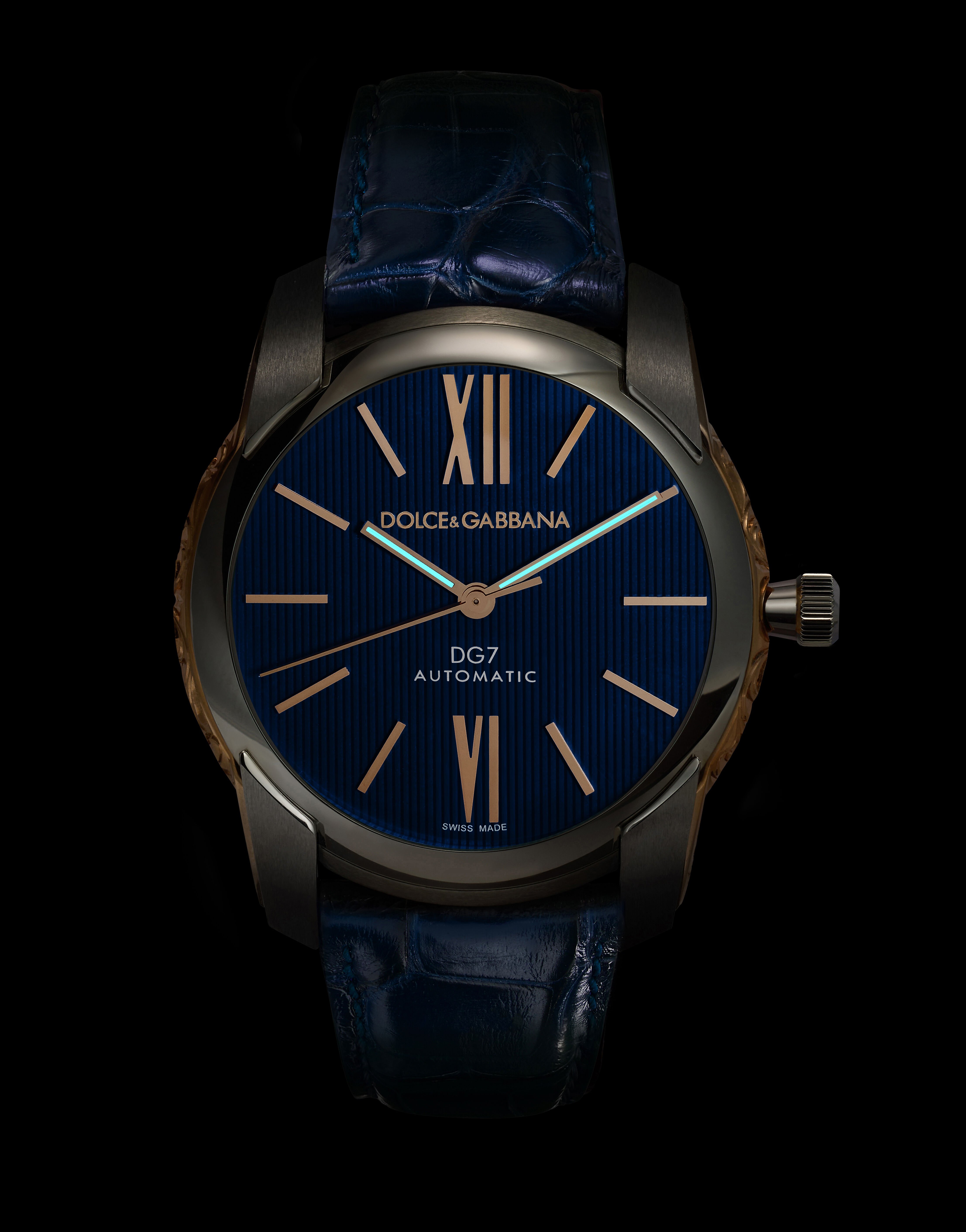 DG7 Gattopardo watch in Blue for Men | Dolce&Gabbana®