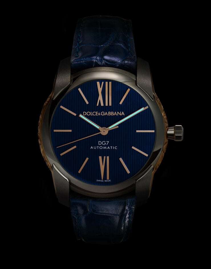 Dolce & Gabbana DG7 Gattopardo watch Blue WWEE1MWWS08