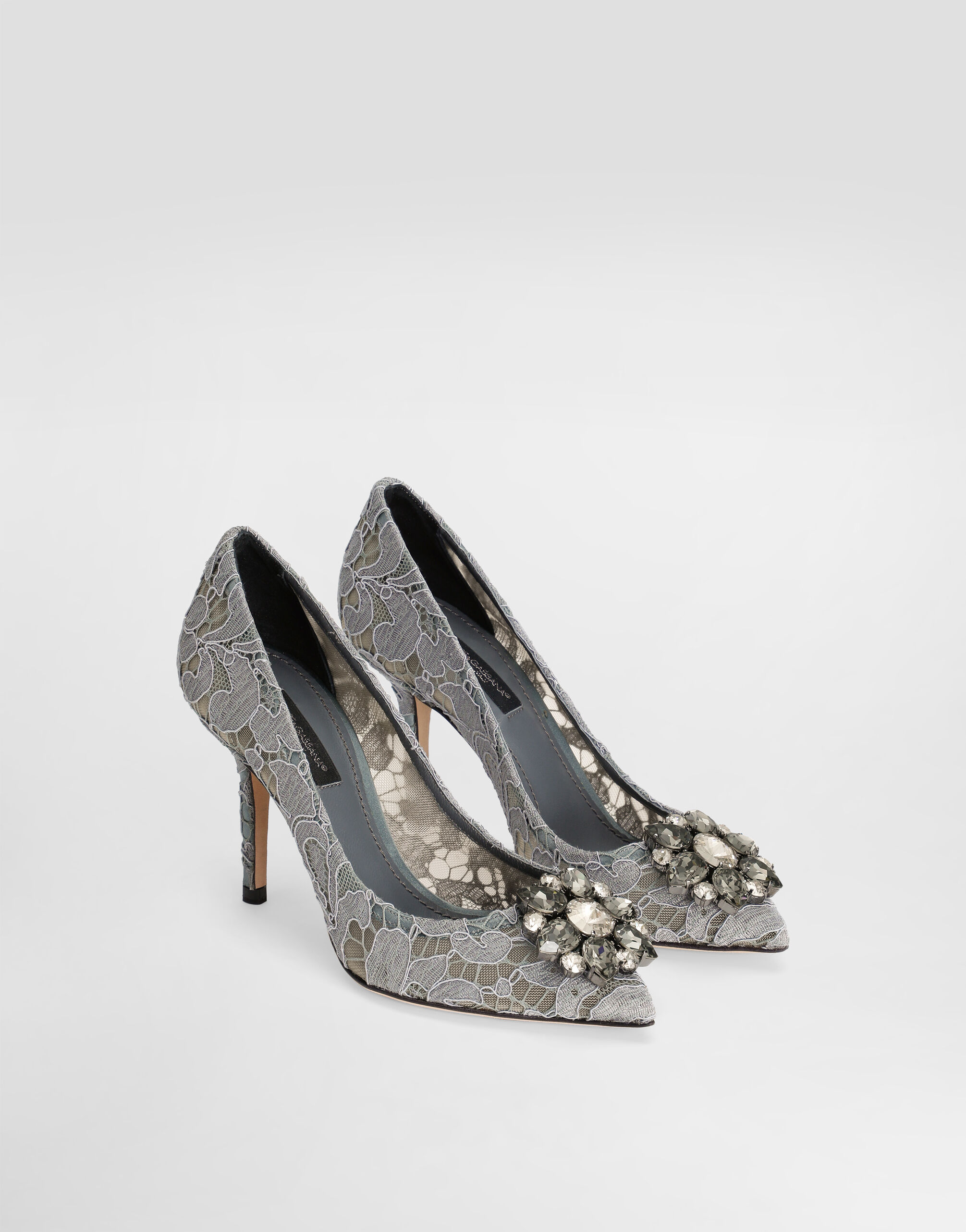 パンプス Dolce & Gabbana Taormina Lace Pumps Pump In Taormina Lace With Crystals - Women | Dolce&Gabbana