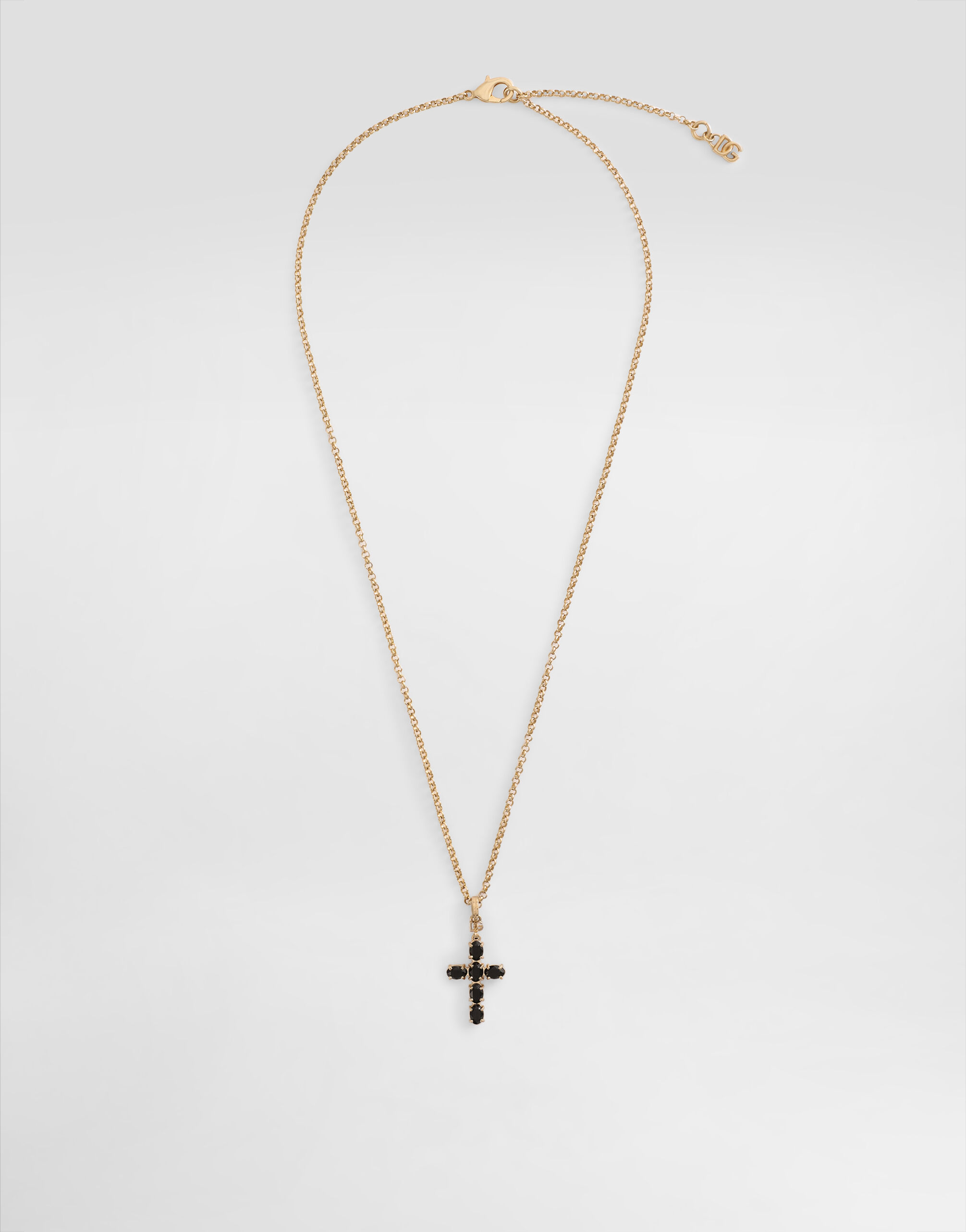 Dolce & Gabbana Fine chain necklace with cross Multicolor FY357AGDAJC