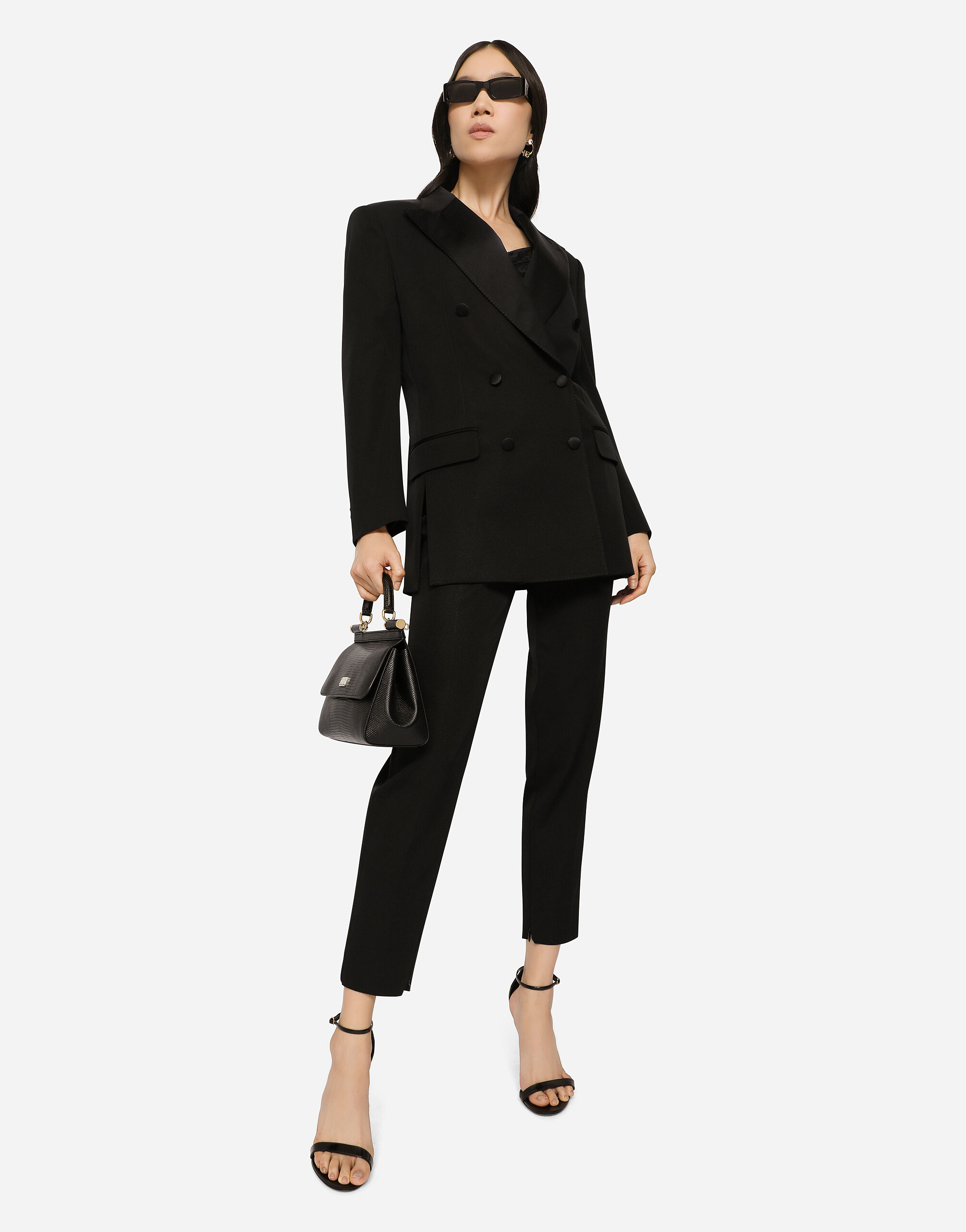 Faille pants in Black for Dolce Gabbana US