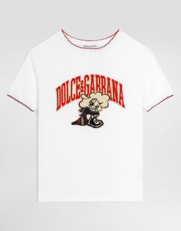 Dolce & Gabbana Jersey t-shirt with logo  L5JTNJG7P7D