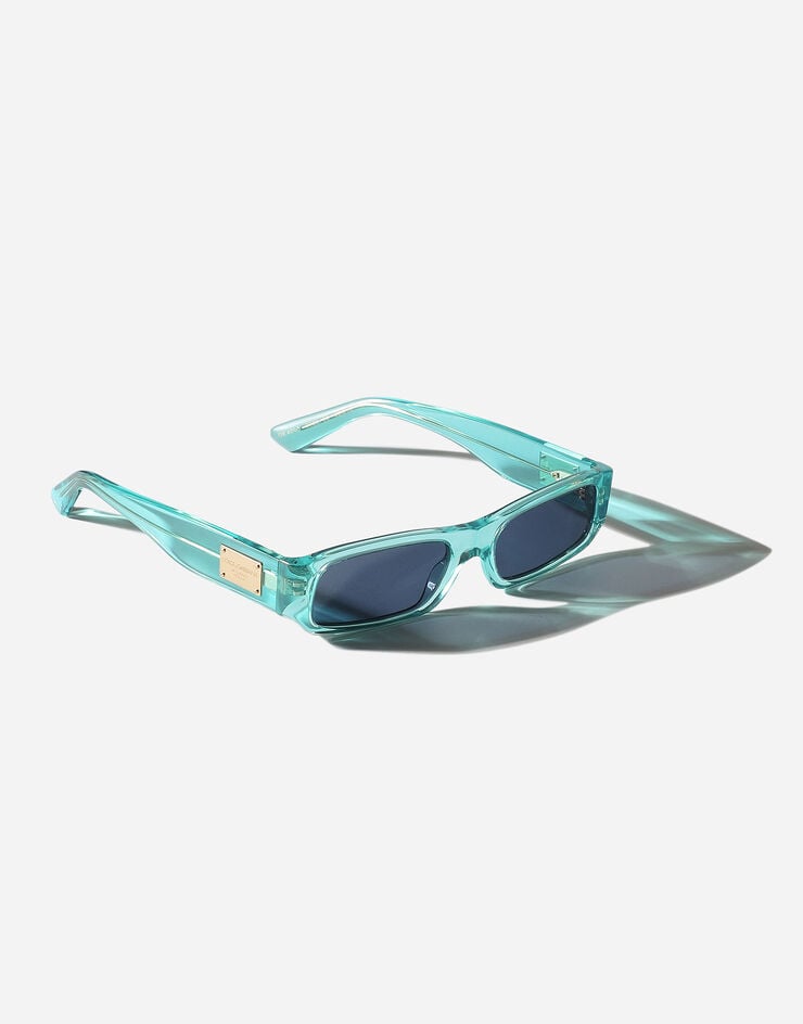 Dolce & Gabbana نظارة شمسية كامب للركمجة أزرق شفاف VG400MVP280