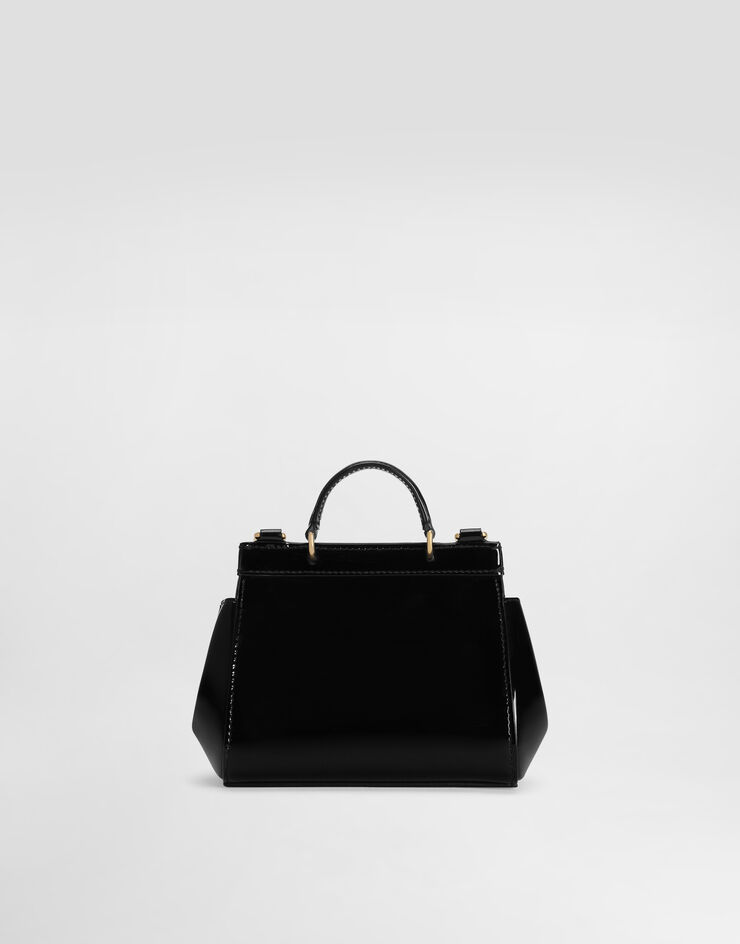 Dolce & Gabbana Borsa sicily mini in vernice Nero EB0003A1067