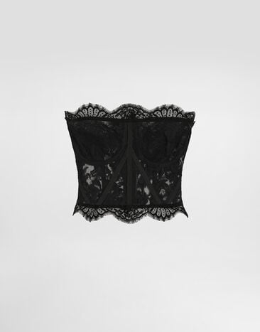 Dolce & Gabbana Lace bustier Black F72X4THLMQJ