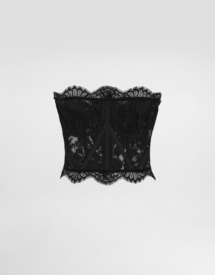 Dolce & Gabbana Bustier en dentelle Noir F72X4THLMQJ