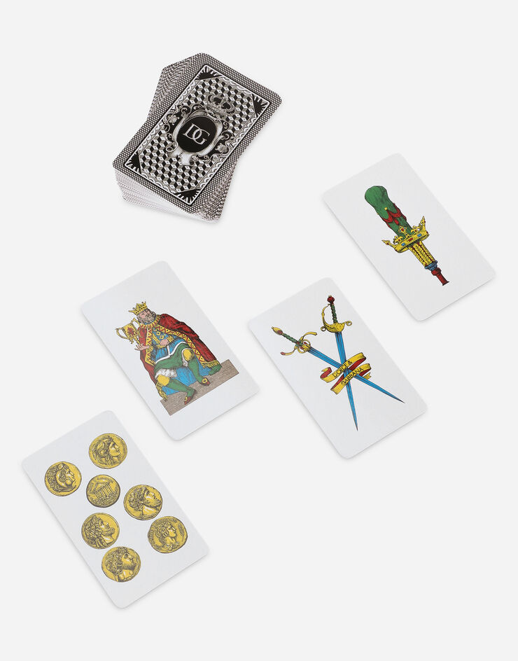 Dolce & Gabbana Sicilian Briscola Playing Cards Multicolor TCC206TCAG1