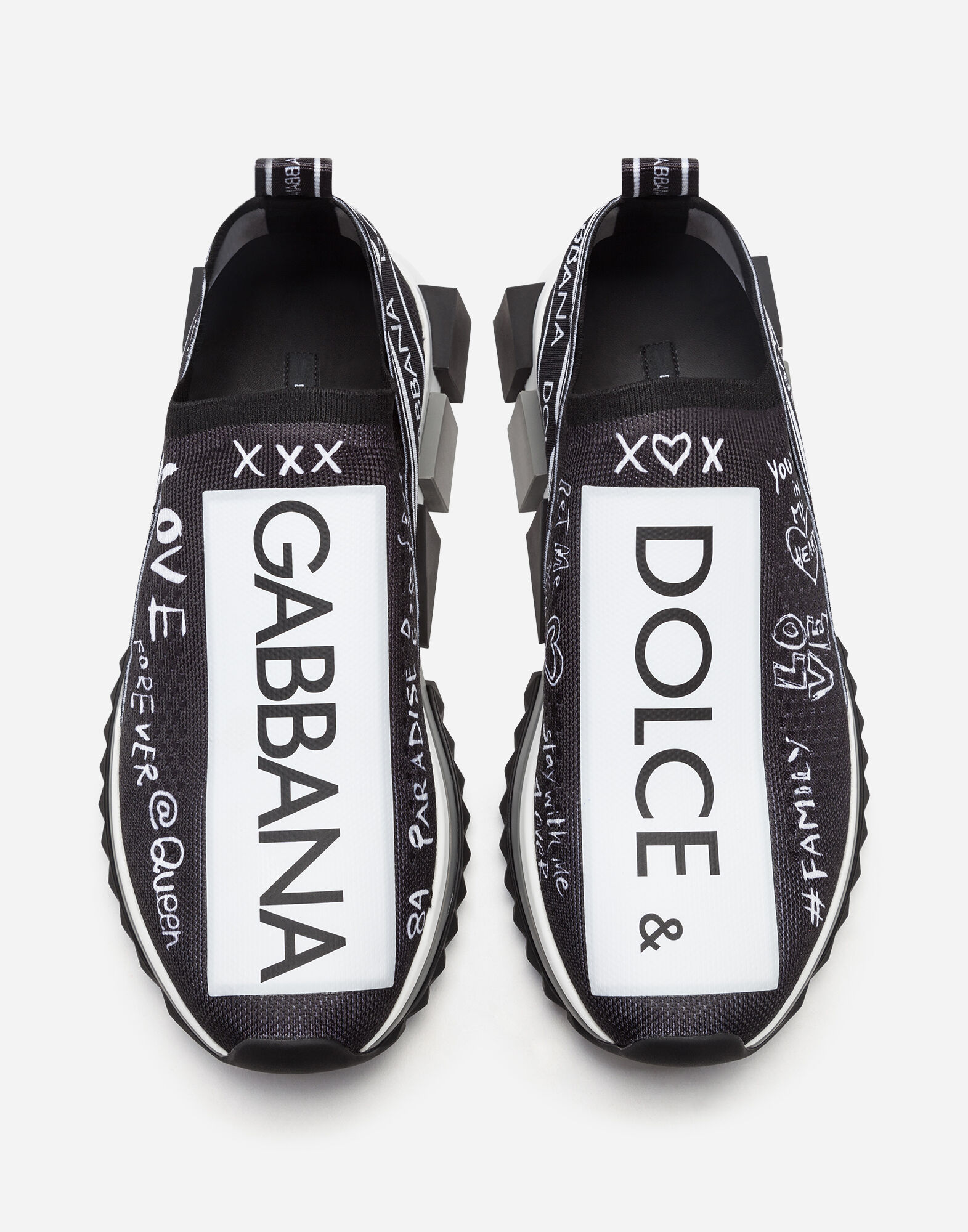 Graffiti Print Sorrento Sneakers Women s Shoes Dolce Gabbana