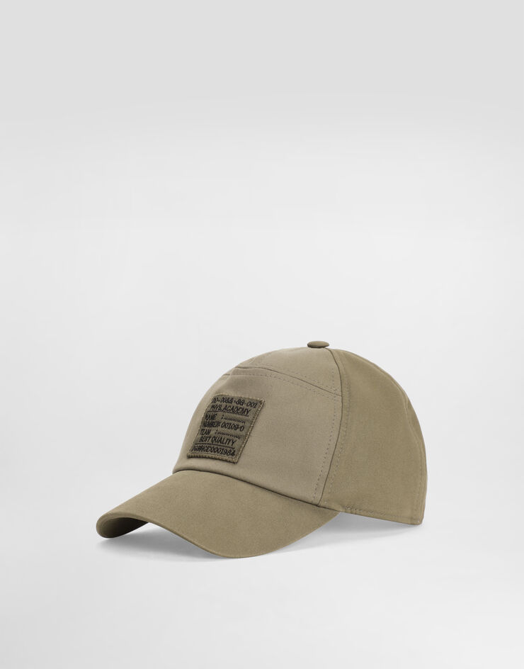 Dolce & Gabbana Cotton gabardine baseball cap Green GH931ZFUFJH