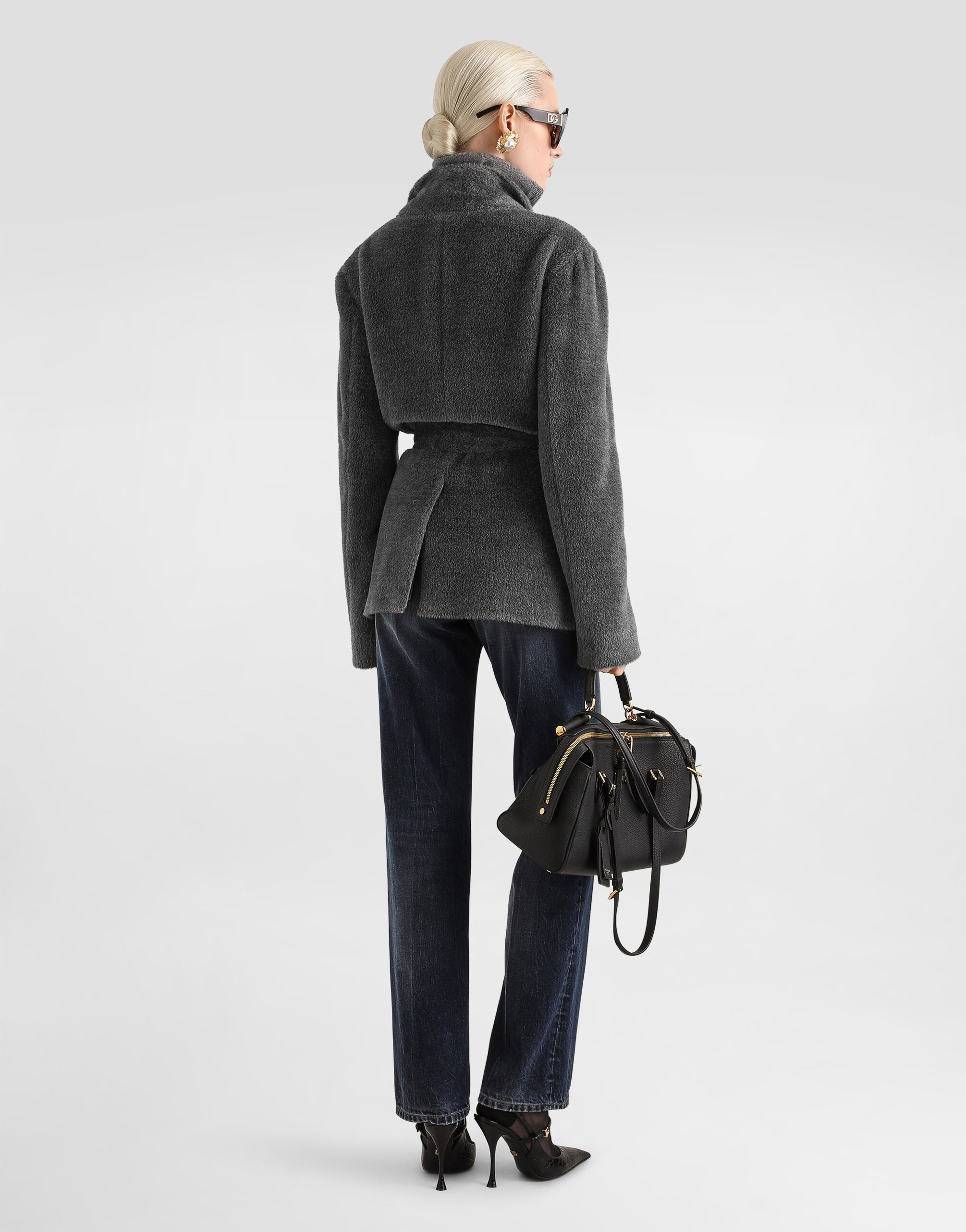 CARDIGAN C/BOTTONI in Grey for Women | Dolce&Gabbana®