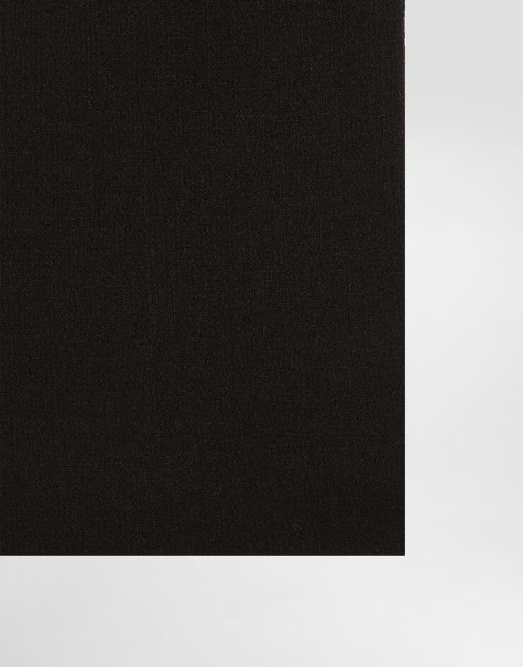 Dolce & Gabbana Longuette-Rock aus Schurwolle Schwarz F4BZBTGDCL2