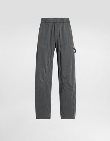 Dolce & Gabbana Jersey trousers with vintage treatment Multicolor GP17WTG7PPS