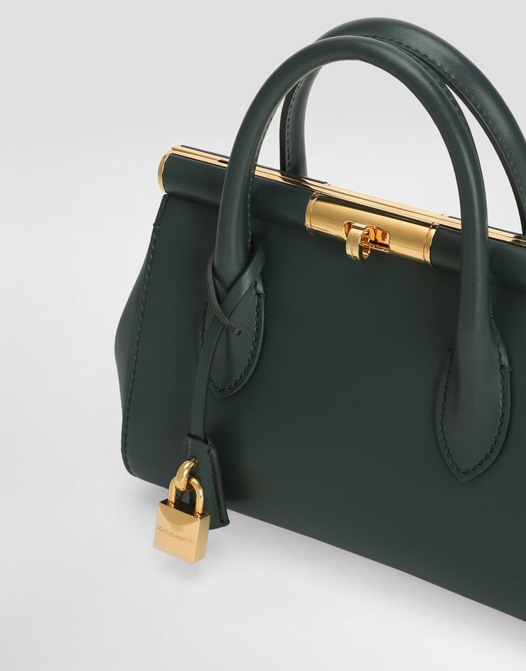 Dolce & Gabbana Marlene day mini bag in palmellato calfskin Green BB7744A3G19