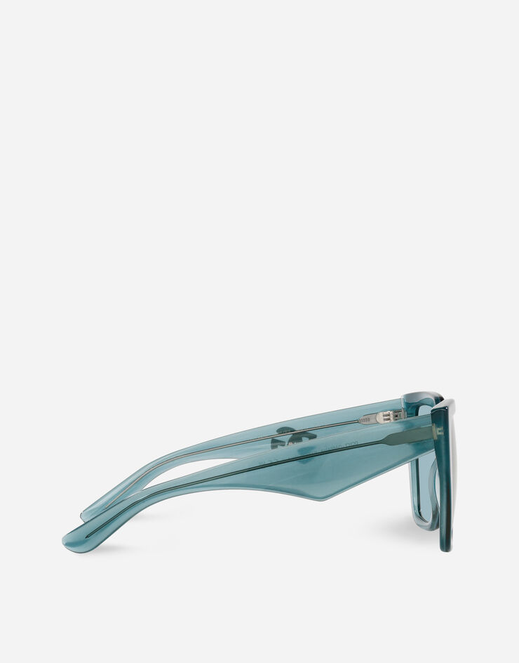 Dolce & Gabbana DG Crossed Sunglasses Fleur azure VG443AVP6E3