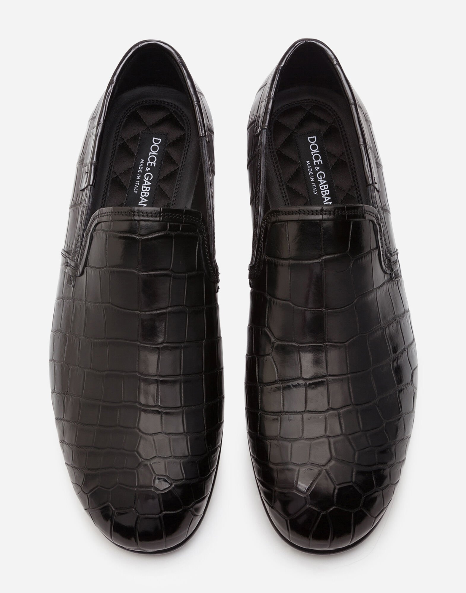 Slip on croco noir discount