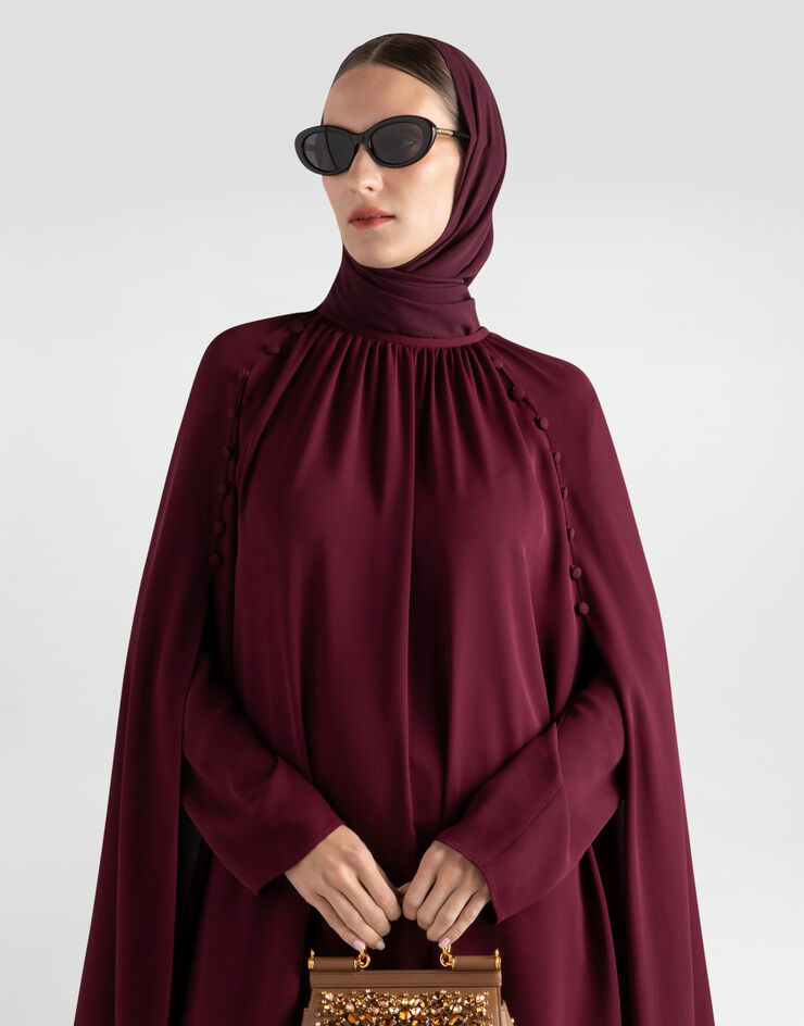 Dolce & Gabbana Silk crêpe cape Purple I0E02WFU1ME