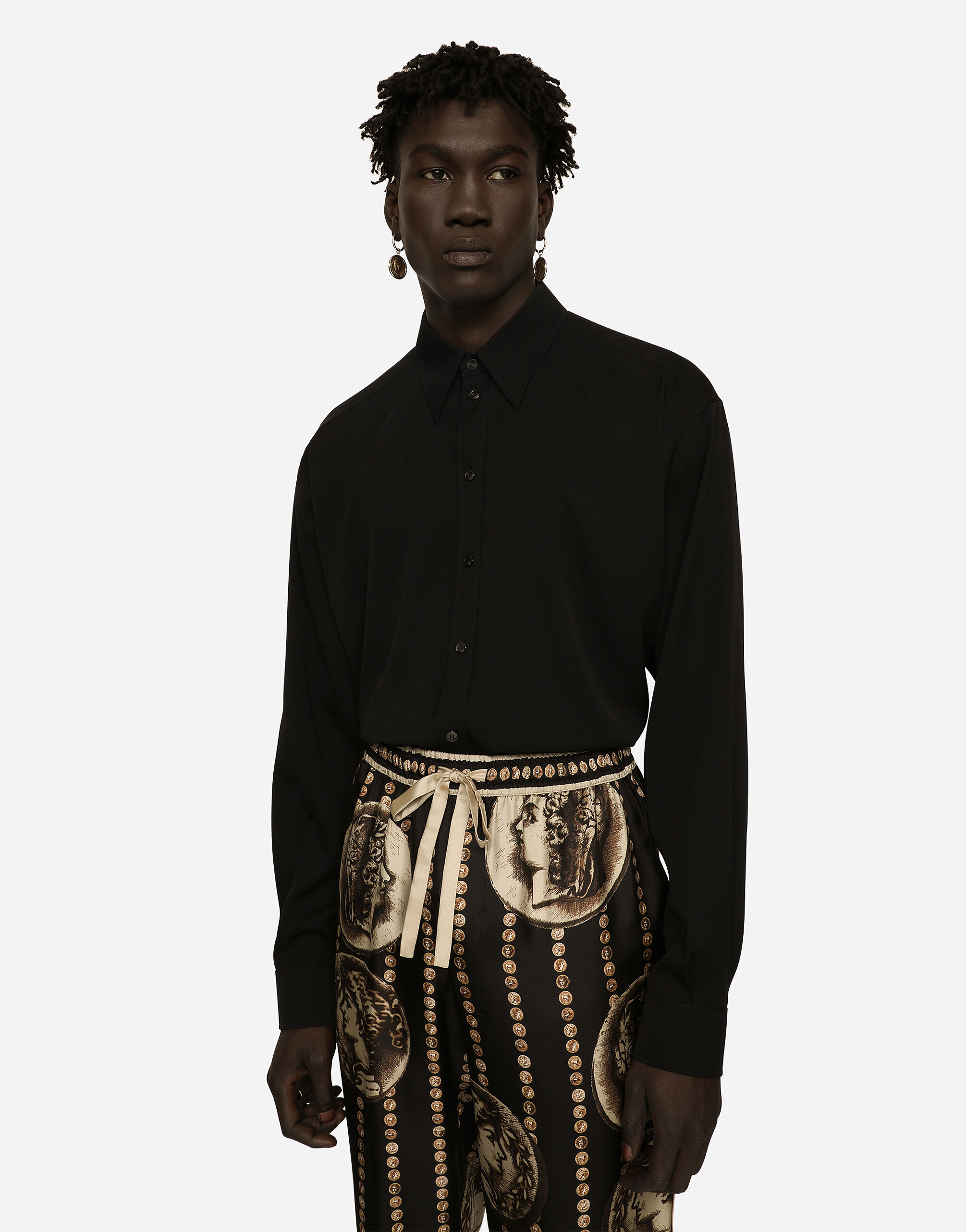 Chemise oversize noir clearance