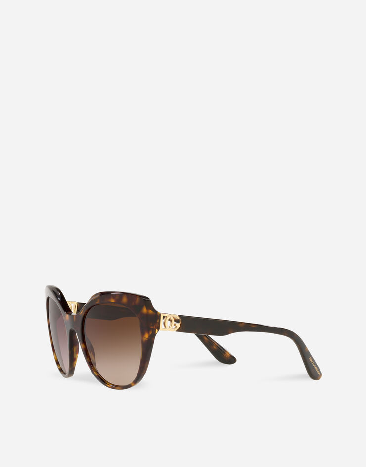 Dolce & Gabbana DG crossed sunglasses Havana VG439AVP213