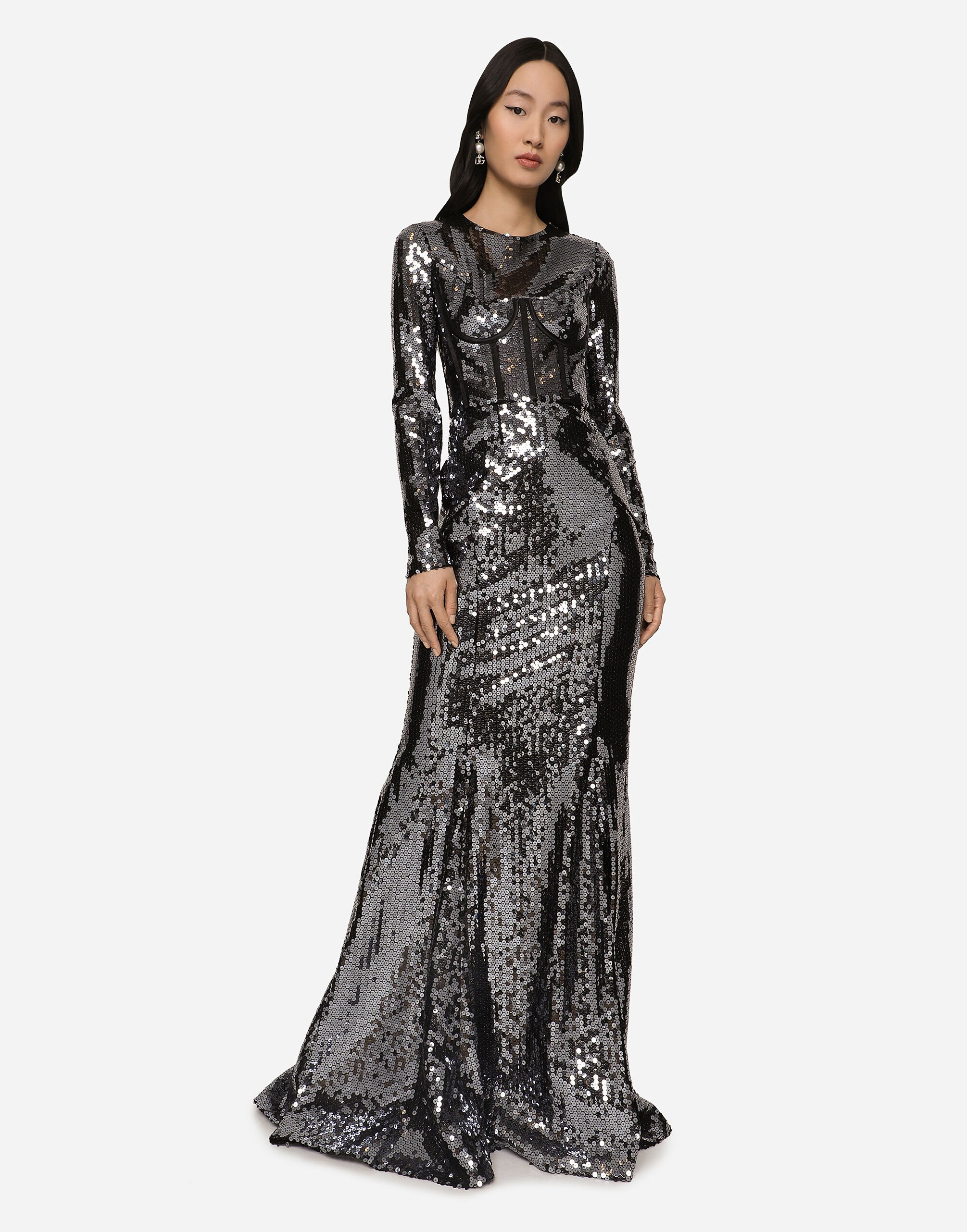 Dolce and gabbana rainbow corset and gown top