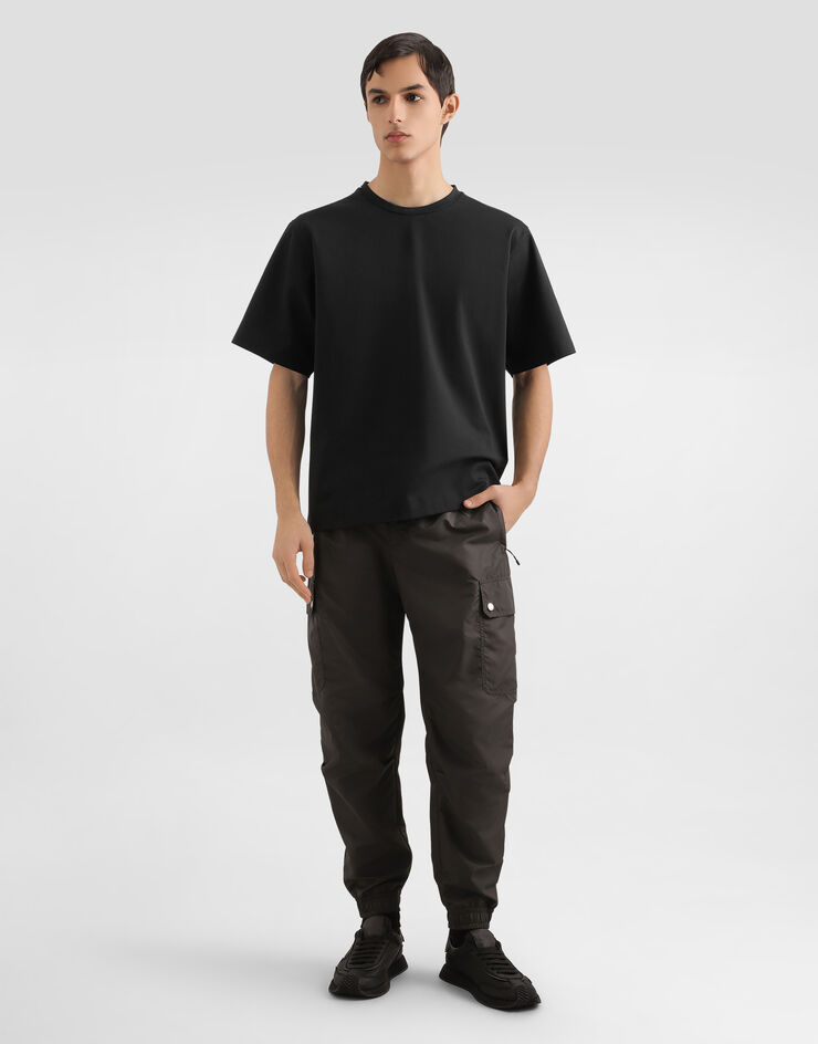Dolce & Gabbana Nylon canvas cargo trousers Grey GP14PTFUS34